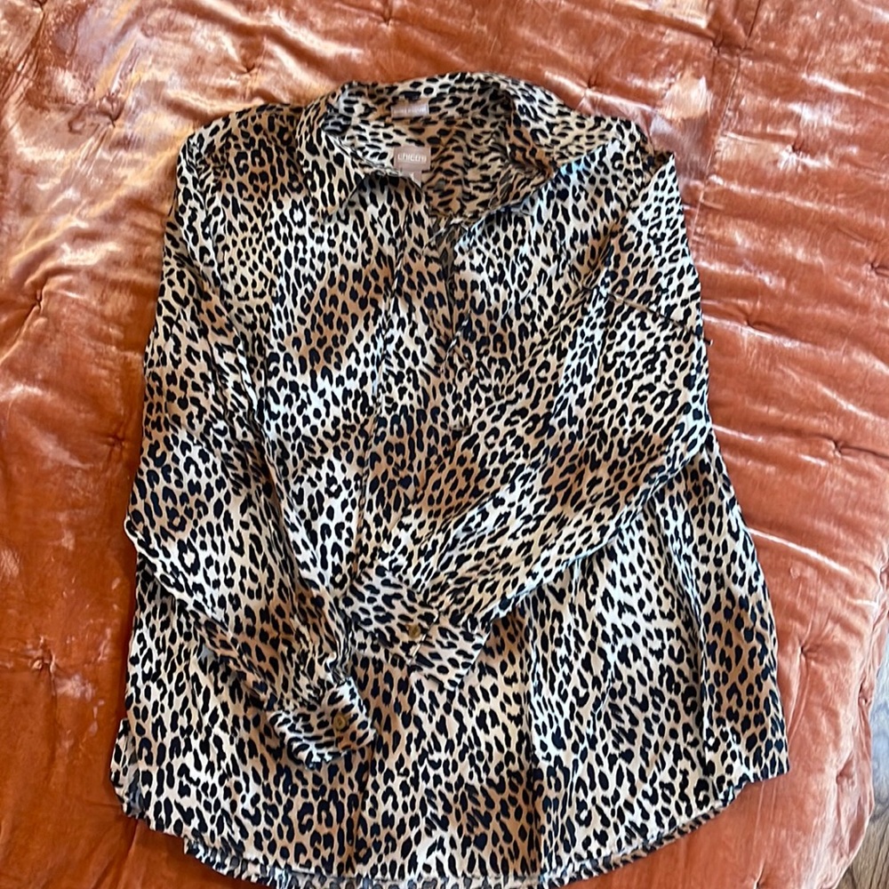 Animal print cotton tunic XL chicos